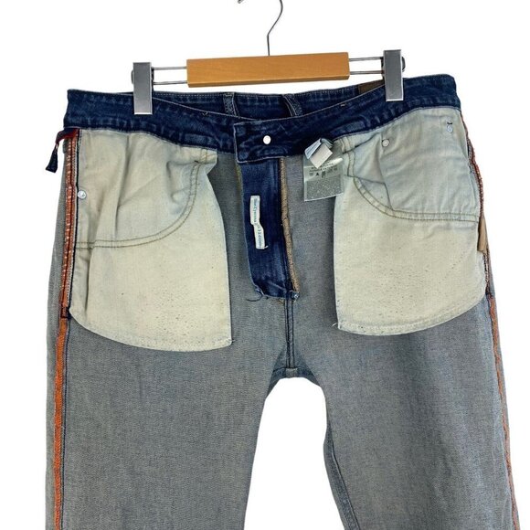 Diesel Men's Eyecon Zatiny 2019 2nd Edition Straight Fit Blue Wash 0085V US 36 - Picture 9 of 16